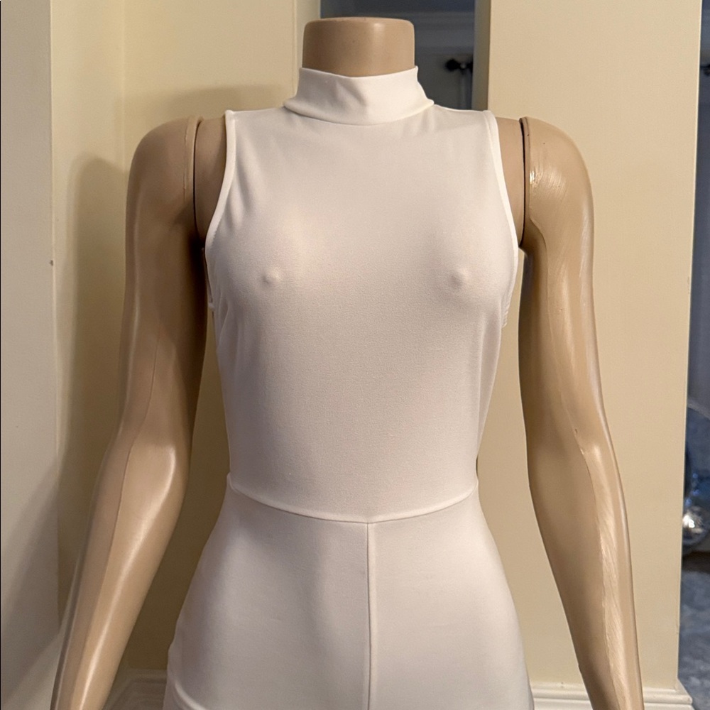 Forever 21 White Sleeveless Jumpsuit - Picture 2 of 5